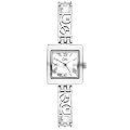 Limit Ladies Silver Coloured Square Bracelet Analogue Watch 6664.50 with White Mother Of Pearl Dial