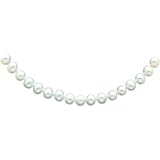 14K Gold 6.5mm White Strand 18