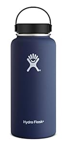 Hydro Flask 18 oz Vacuum Insulated Stainless Steel Water Bottle, Wide Mouth w/Flex Cap, Cobalt