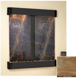 Adagio CFR1021 Cottonwood Falls - Black-Rust Natural Slate Wall Fountain