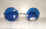 Beatles John Lennon Round Light Blue Lens Sunglasses