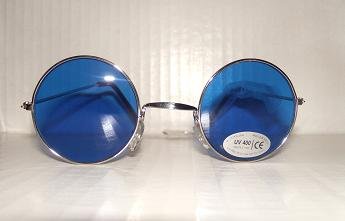 Beatles John Lennon Round Light Blue Lens Sunglasses