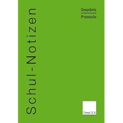 TimeTEX Schul-Notizen - Gespr�che - Protokolle - A4 - Heft - Gr�n - 10778 - Schulnotizen