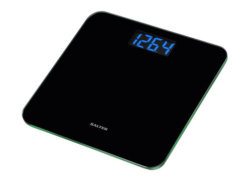 HealthPersonalCare: Salter #9007 Glass Lithium Scale with Black Mirror Finish