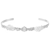 Flying Dreams Tiara, white opal/white bronze-plated