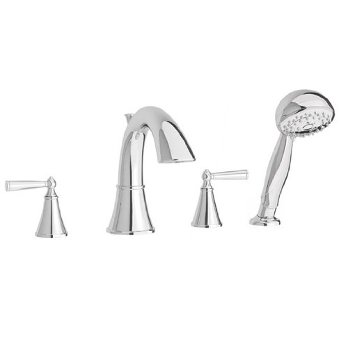 Pfister Saxton 2-Handle Roman Tub Trim with Handheld Shower, Polished Chrome