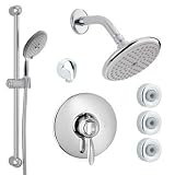 Hansgrohe 04151820 Solaris E Trim, ThermoBalance III Shower Set, Brushed Nickel
