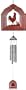 Wind Chime Ripple Illusion Rooster Hanging Garden Porch Decoration