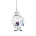 Rudolph Flocked Bumble With Present, Christmas Ornament