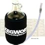 KegWorks Glass Beer Growler Kit: With Growler Jug Filler