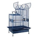 42 X 28 X 72 Wrought Iron Combo Bird Cage and Play Area