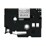 Electronics : Brother TZS261 1.5IN Black On Whiteextra Strength Tape