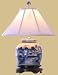 Classic Traditional Formal Bedside Desktop - 20 Ming Blue & White Jar Oriental Style Fine Table Lamp