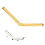 内装用木製丸手すり 丸棒 φ35mm用135°コーナー NRO-35-135