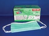 MASK PROCEDURE POLY/POLYEARLOOP GRN 50/BX 10BX/CS MEDICOM DISTECH EARLOOP MASK