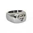 Massiver Superman Edelstahl Ring in