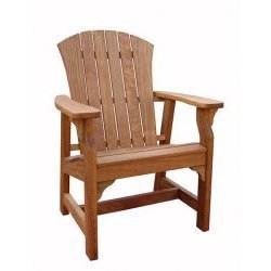 Adirondack Deck Chair (Natural Wood) (40H x 27W x 26D)