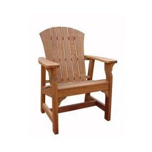 Adirondack Deck Chair (Natural Wood) (40H x 27W x 26D) by 
