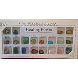 Crystal Stones Set of 20 Healing Power Crystals in a Presentation Box_