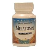Melatonin 1 Mg Nighttime Sleep Aid Tablets, By Horizon Nutraceuticals - 100 Ea