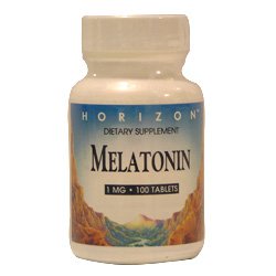 Melatonin 1 Mg Nighttime Sleep Aid Tablets, By Horizon Nutraceuticals - 100 Ea