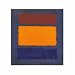 Kunstdruck Poster: Mark Rothko "Untitled (Brown, Orange, Blue on Maroon)" 40 x 4 von Orange - alle Infos