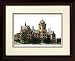Wayne State University Alma Mater Alma Mater 14x18 Lithograph in Mahogany Frame
