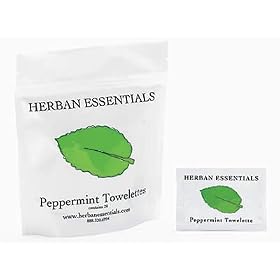 Herban Essentials Peppermint Towelettes