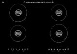 SINC430220 30" Induction Cooktop with 4 Cooking Zones Electronic Touch Controls and Child