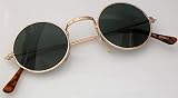 Gold "John Lennon" Style Small Round Sunglasses by 