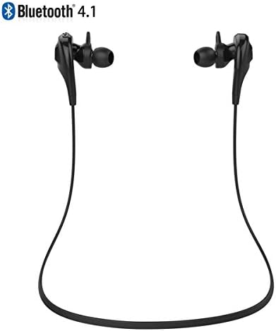 Anglink Newest Mini Lightweight Wireless Stereo Bluetooth 4.1 Sweatproof Earbuds Earpiece Headset Headphones w/Microphone-Handsfree for iPhone 6 Plus, 6, 5S, 5C, 5, 4S, 4, iPods, HTC One, iPad Mini, Samsung Galaxy Note 3, Note 2, S5 S4, S3, S2, LG Optimus, PC, Tablets, LG and all Bluetooth enabled audio devices Featuring Sports Use/Running/Jogging, AptX, In-ear Design , CVC6.0 Noise Cancellation (Black)