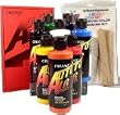 AUTO AIR COLORS SEMI OPAQUE PRIMARY COLOR SET 8 POPULAR AUTO AIR COLORS 4-OZ
