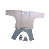 Blue and White Baby Tuxedo Suit , Small Preemie 3-6 Pounds