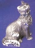 Diamond-Cut Cat Figurine