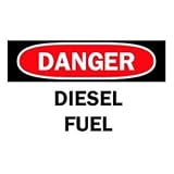 Chemical & Hazardous Materials Sign (B-302; Black/Red on White; DANGER; High Performance Polyester) [PRICE is per EACH]