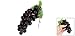 uxcell® Soft Plastic Bunch Simulation Grapes Fruit Home Decoration Burgundy