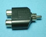 「228」RCAプラグ オス から RCAジャック メス 2分配コネクタ-526281