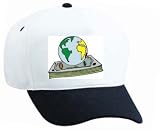 White Cap with currency, cash, geography, Earth, world, spherical, globe, money, planet, orb