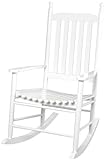 Gift Mark Adult Tall Back Rocking Chair, White