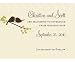 Love Bird Save the Date Card (Qty.24 Personalized)