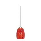 Nuvo Lighting Halogen Brushed Nickel Molten Lava Brandy Mini Pendant