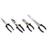 KR Tools 11312 Pro Series 4-Piece Offset Pliers Set