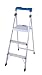 World's Greatest Lite Solutions Five-Foot Aluminum Step Ladder, Aluminum # 20-552GAB