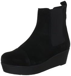 Mimic Copenhagen suede short elastic boot M123706, Damen Fashion Halbstiefel & Stiefeletten, Schwarz (black), EU 41