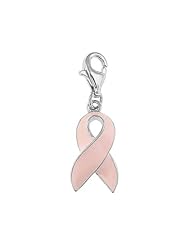 Pink Ribbon Charm