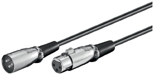 Wentronic 2.0m XLR Kabel 3-pol. XLR Stecker auf 3-pol. XLR Kuppl.