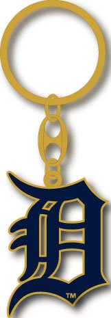 Detroit Tigers Brass Key Chain