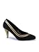 Black Pump With Gold Trim - 9