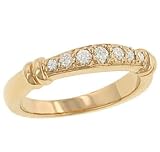 7 Round Diamond Wedding Band with Bar Accents .23cttw