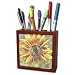 Patricia Sanders Flowers - Beauty of a Sunflower Floral Art Flowers Designs Inspired by Nature - Tile Pen Holders-5 inch tile pen holder